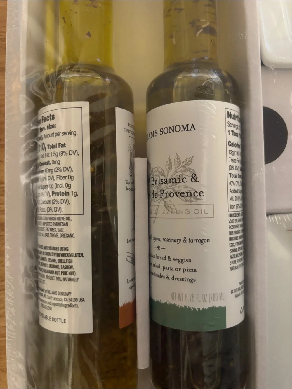 Williams Sonoma Olive Oil Gift Set with White Dishes NEW